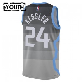 Barn Utah Jazz Tröja Walker Kessler Nike 2025-26 City Edition Grå Swingman